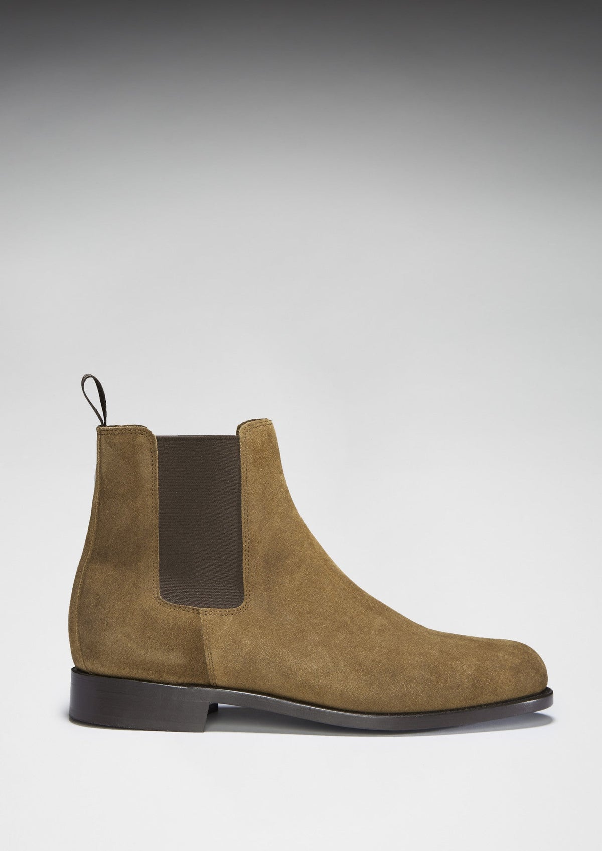 Hugs & Co. Tobacco Suede Chelsea Boots with Goodyear Welted Leather Sole for Men