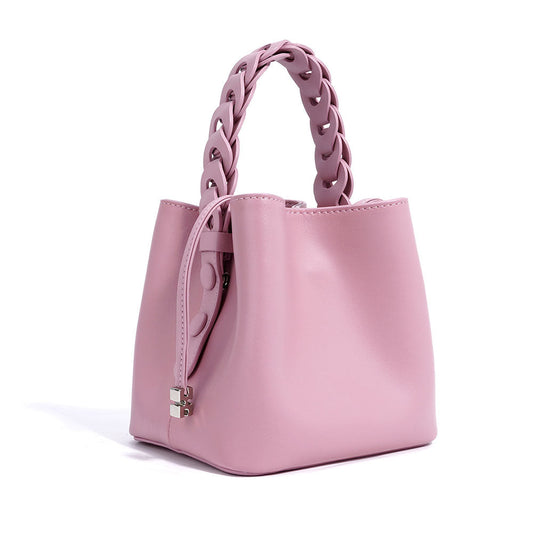 The Celestial Sigh Genuine Leather Bucket Bag