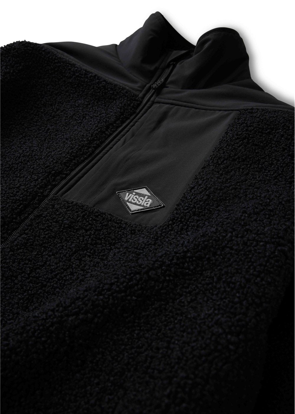 Vissla Kenny Pile Eco Fleece Jacket in Black for Men