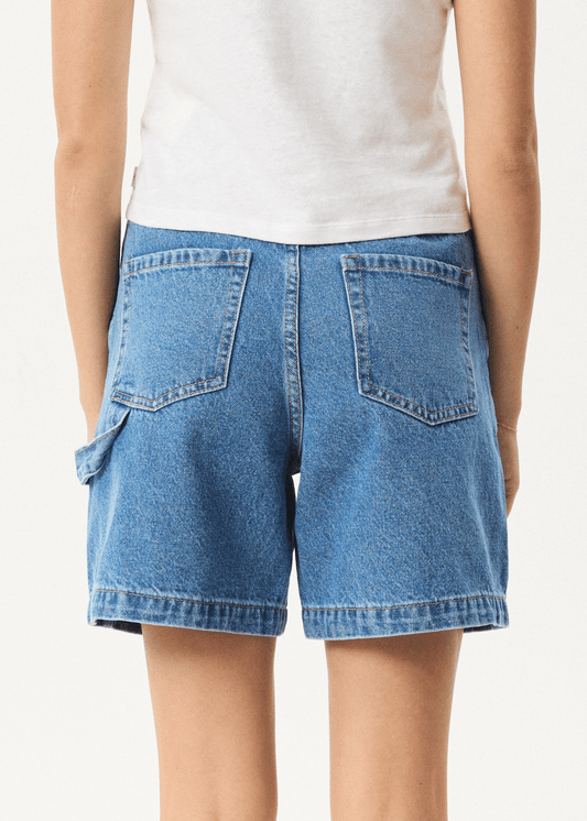 The Afends Emilie Denim Workwear Short