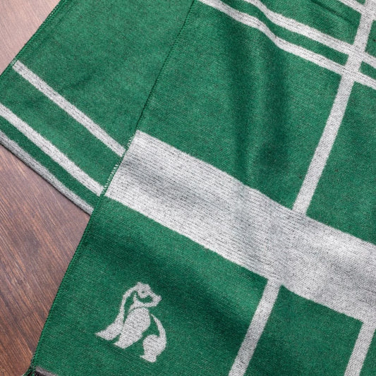 Bamboo Scarf – Green Check - Bascora