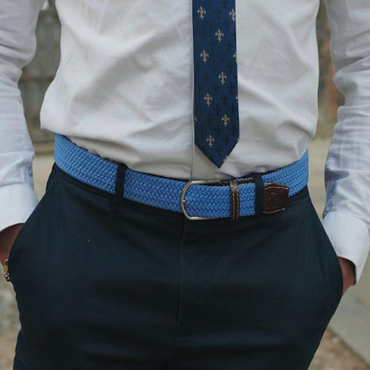 Swole Panda Woven Belt in Sky Blue