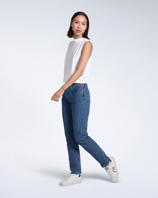 Crew Neck Organic Tank Top - Bascora