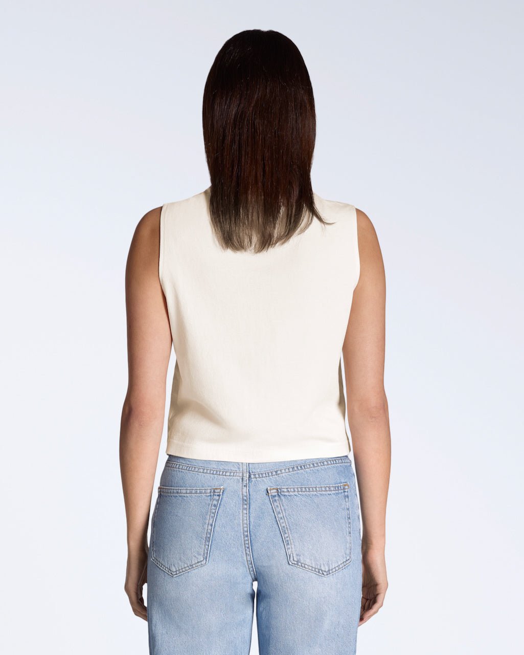 Crew Neck Organic Tank Top - Bascora