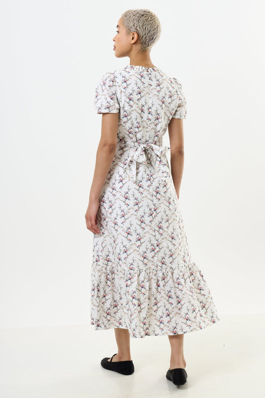 Elois Regency Print Empire Waist Midaxi Dress - Bascora