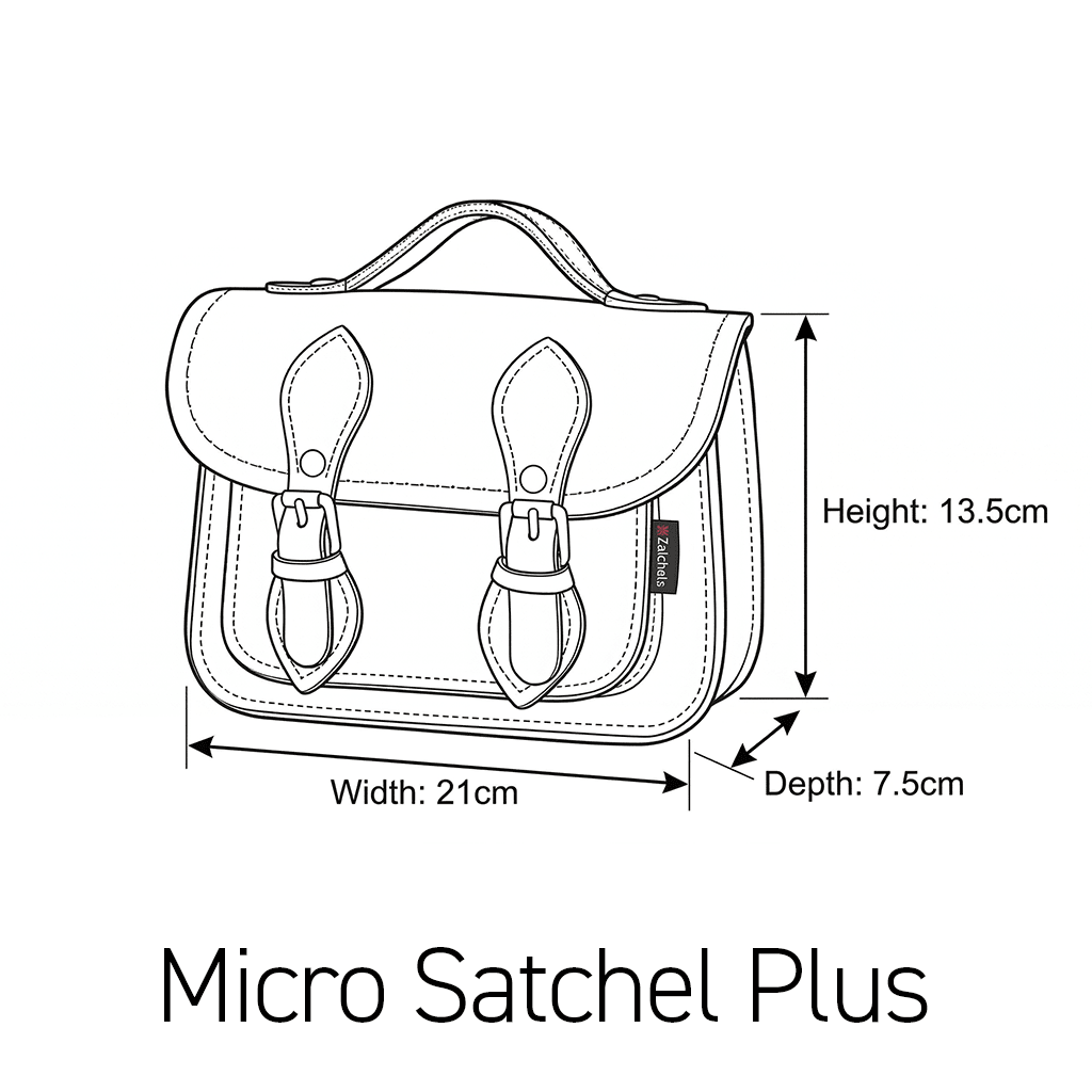 Handmade Leather Micro Satchel Chestnut