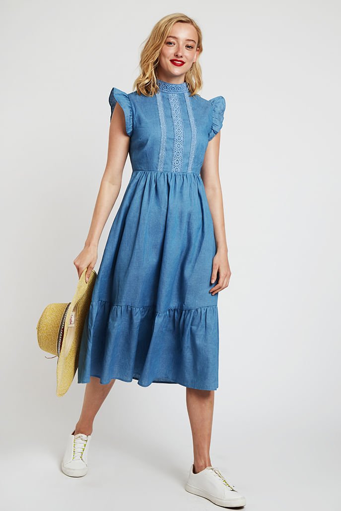 January Large Brim Straw Hat With Pom Trim - Bascora