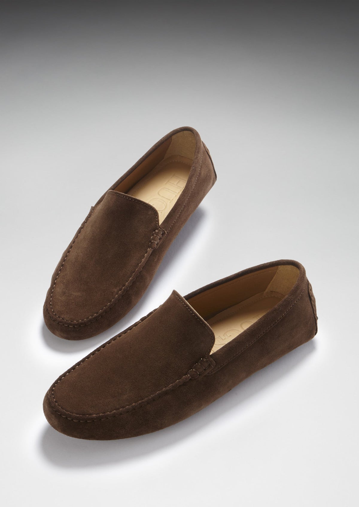 Hugs & Co. Brown Suede Driving Loafers