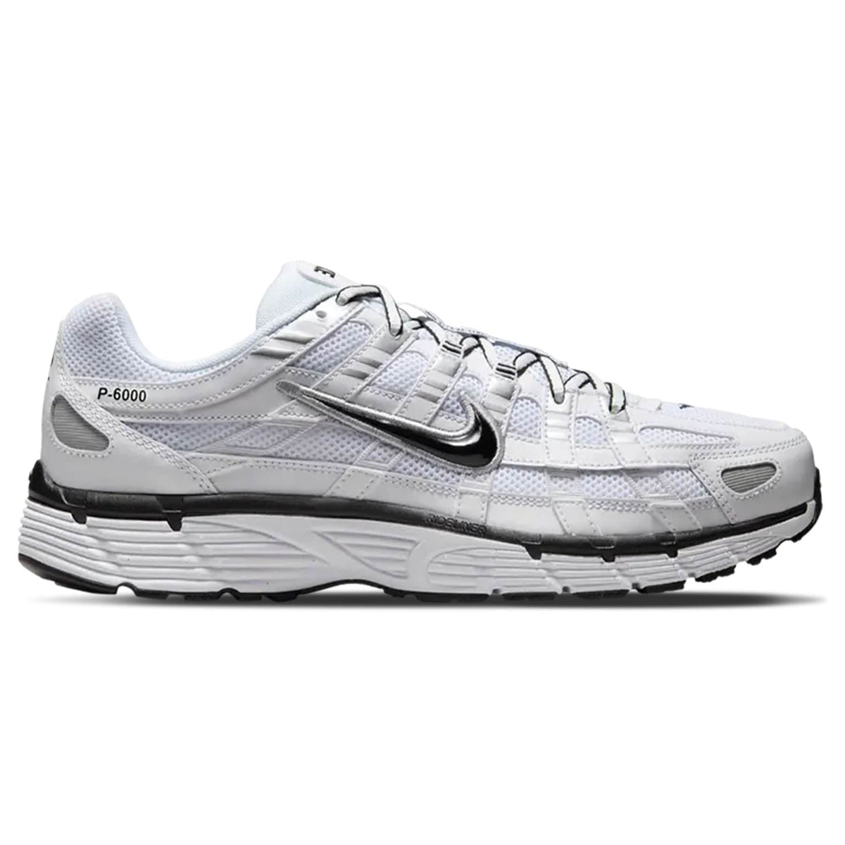 Nike P-6000 'White Metallic Silver Black' - Bascora