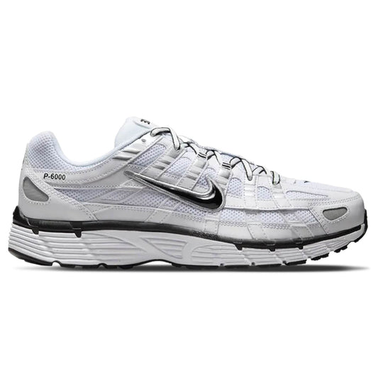 Nike P-6000 'White Metallic Silver Black' - Bascora