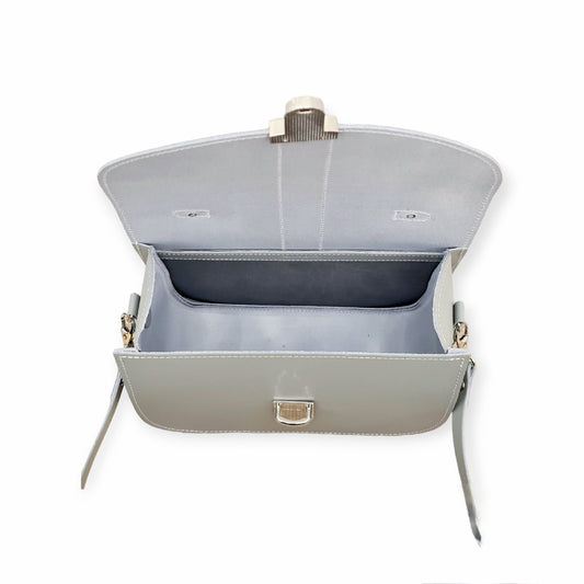 Olympia Handmade Leather Bag - Ghost Grey - Bascora