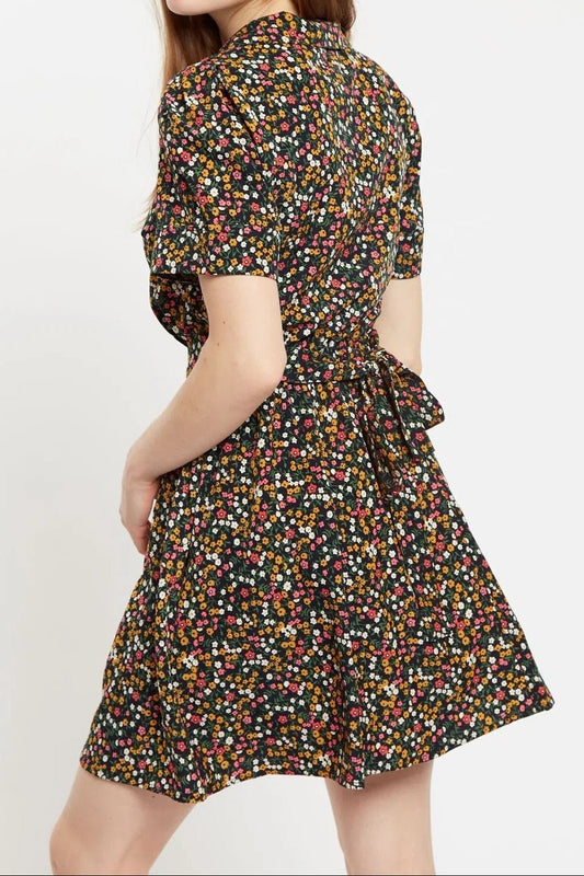 Perry Dippy Ditsy Print Mini Shirtdress - Bascora