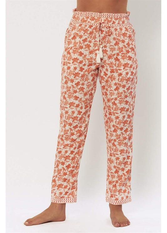 floral pattern trousers