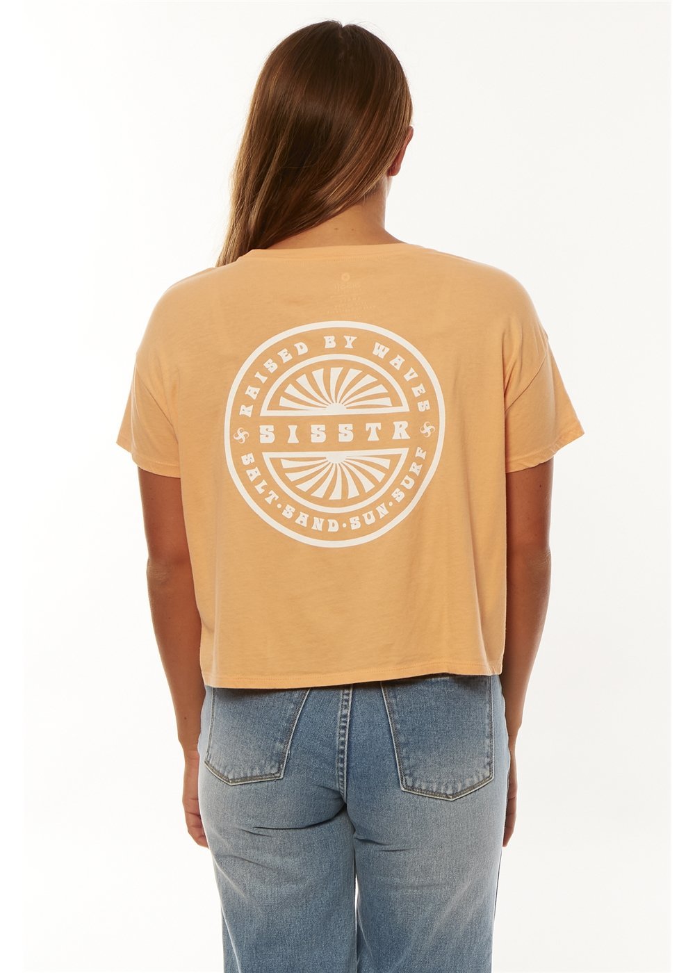 Sisstrevolution Raised By Waves Knit Crop Tee - Bascora