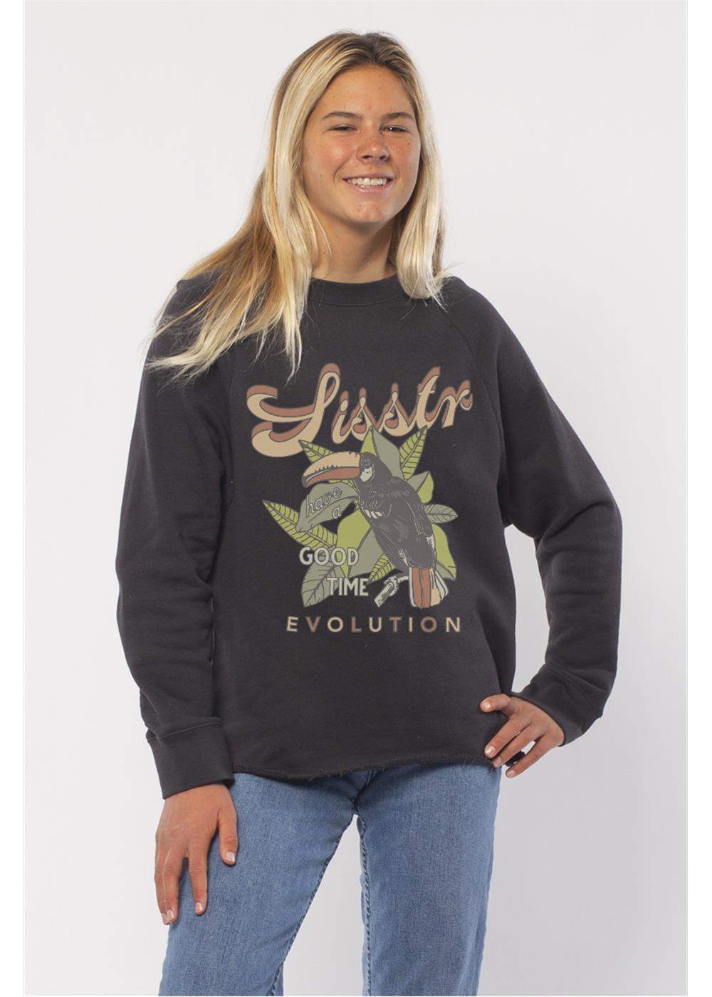 Sisstrevolution Tropical Crew Knit Fleece - Bascora