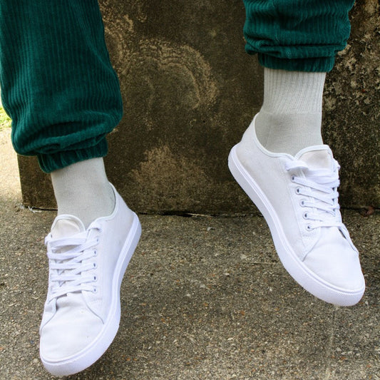 Swole Panda Light Grey Athletic Bamboo Blend Socks
