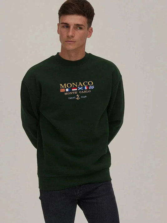 The Black Monaco Vintage Sweatshirt - Bascora