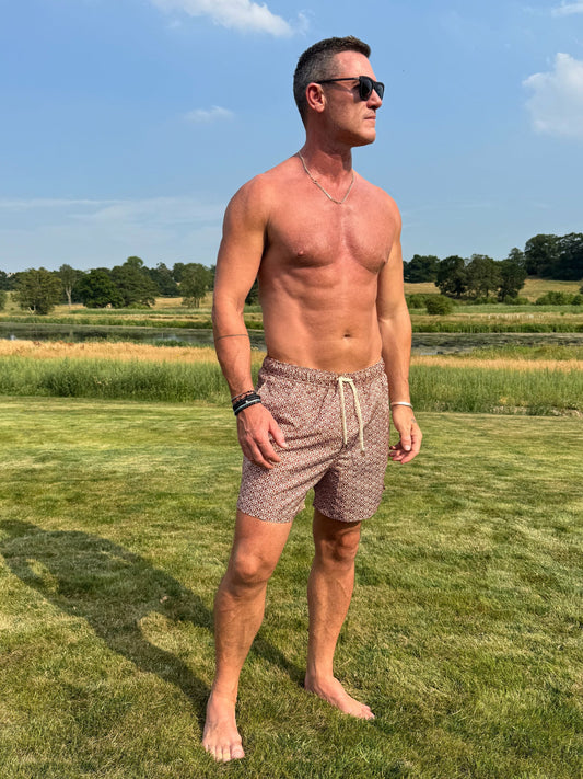 The Extra Swimshorts | Repeat Caramel - Bascora