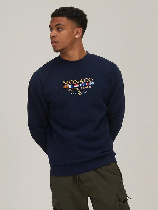 The Navy Monaco Vintage Sweatshirt - Bascora