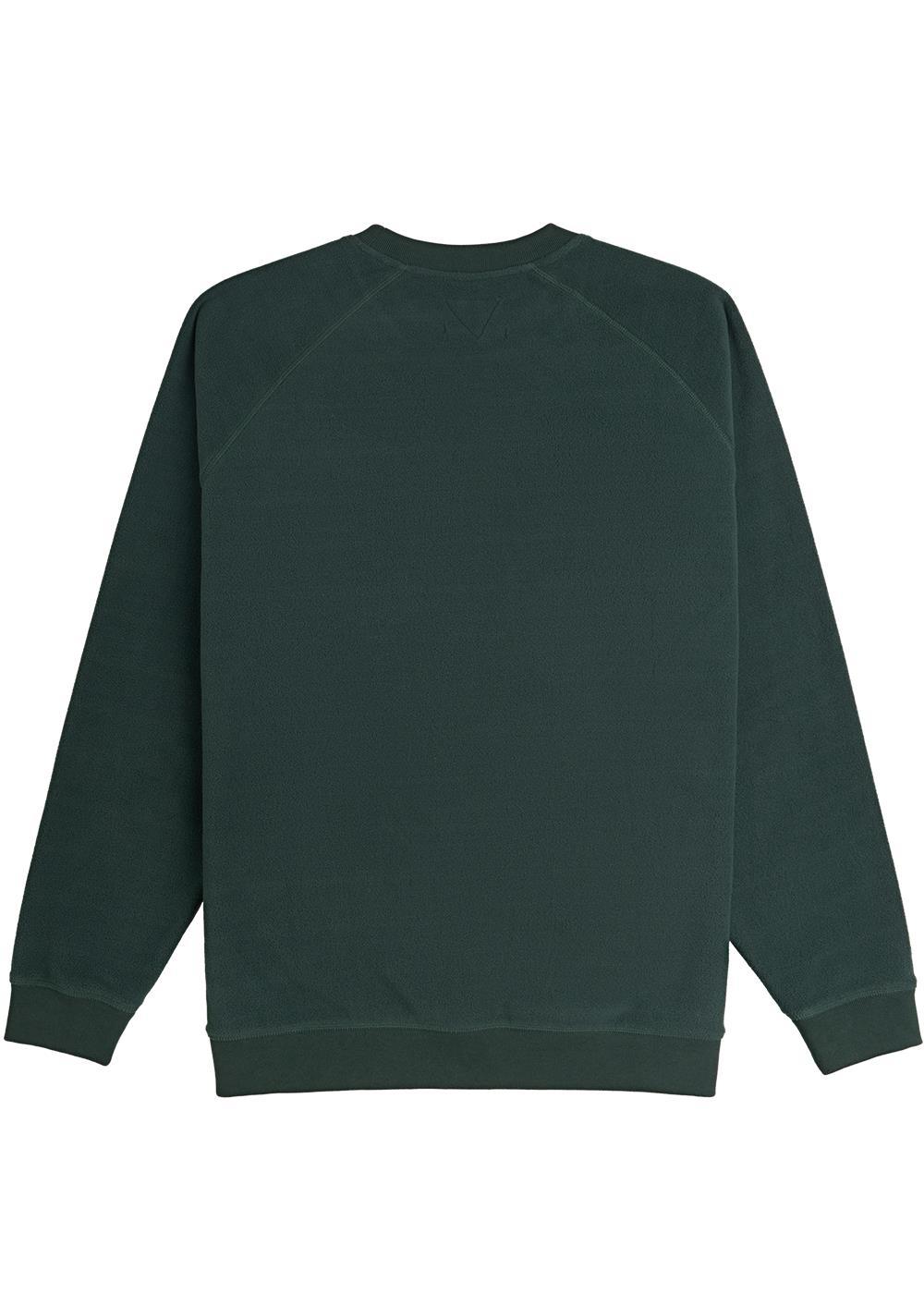 back of green Vissla Costa Eco Polar Fleece