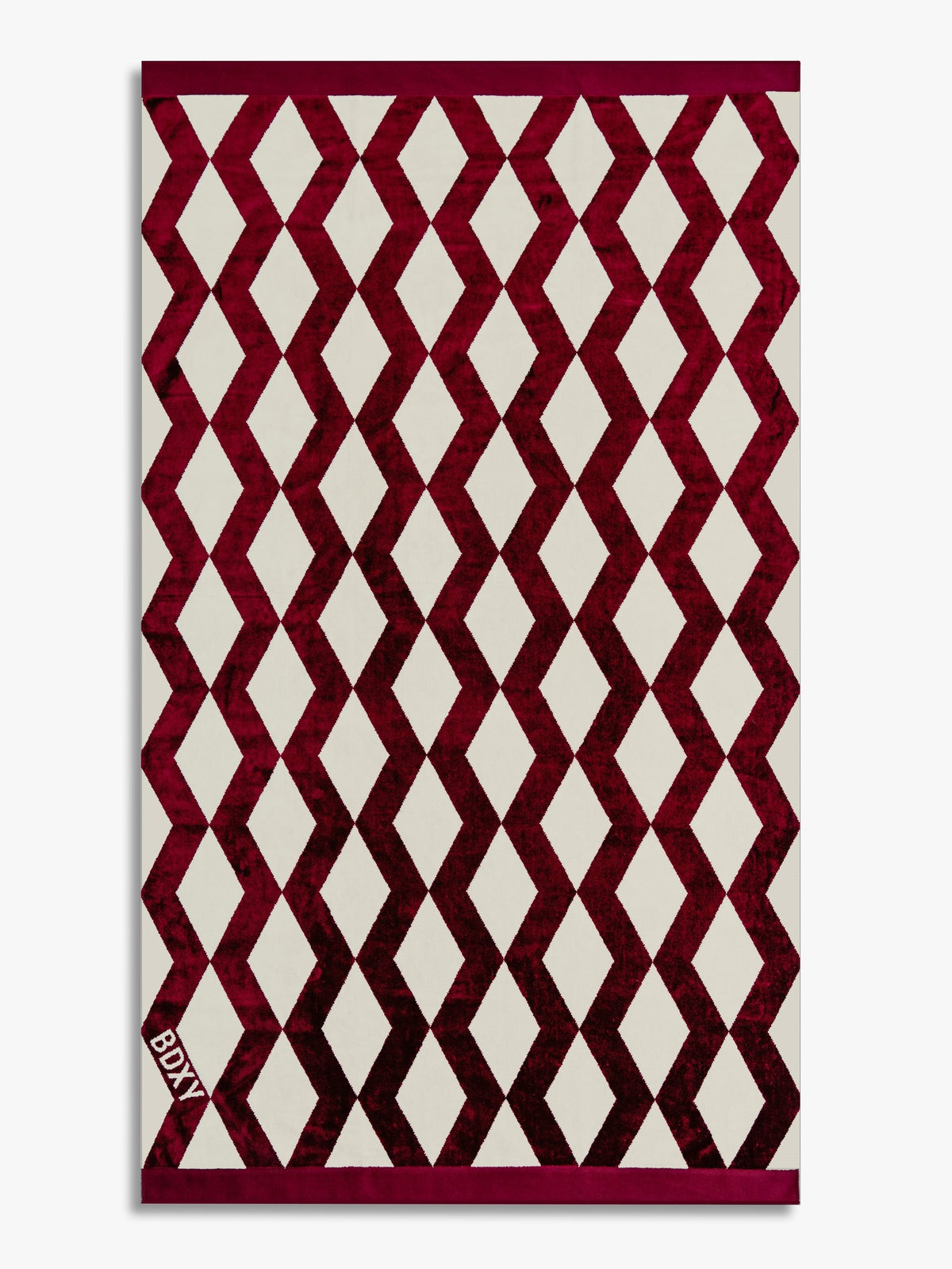 The Wrap Towel | Mirrorzag Burgundy - Bascora