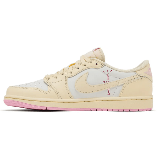 Travis Scott x Air Jordan 1 Retro Low OG 'Shy Pink' - Bascora