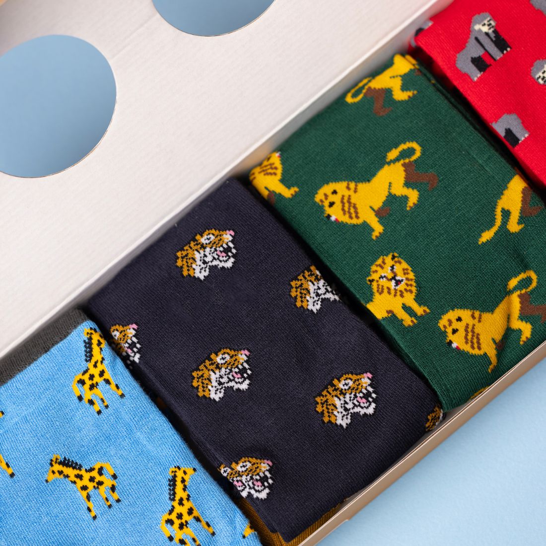 Swole Panda Zoo Bamboo Sock Gift Box — 4 Pairs