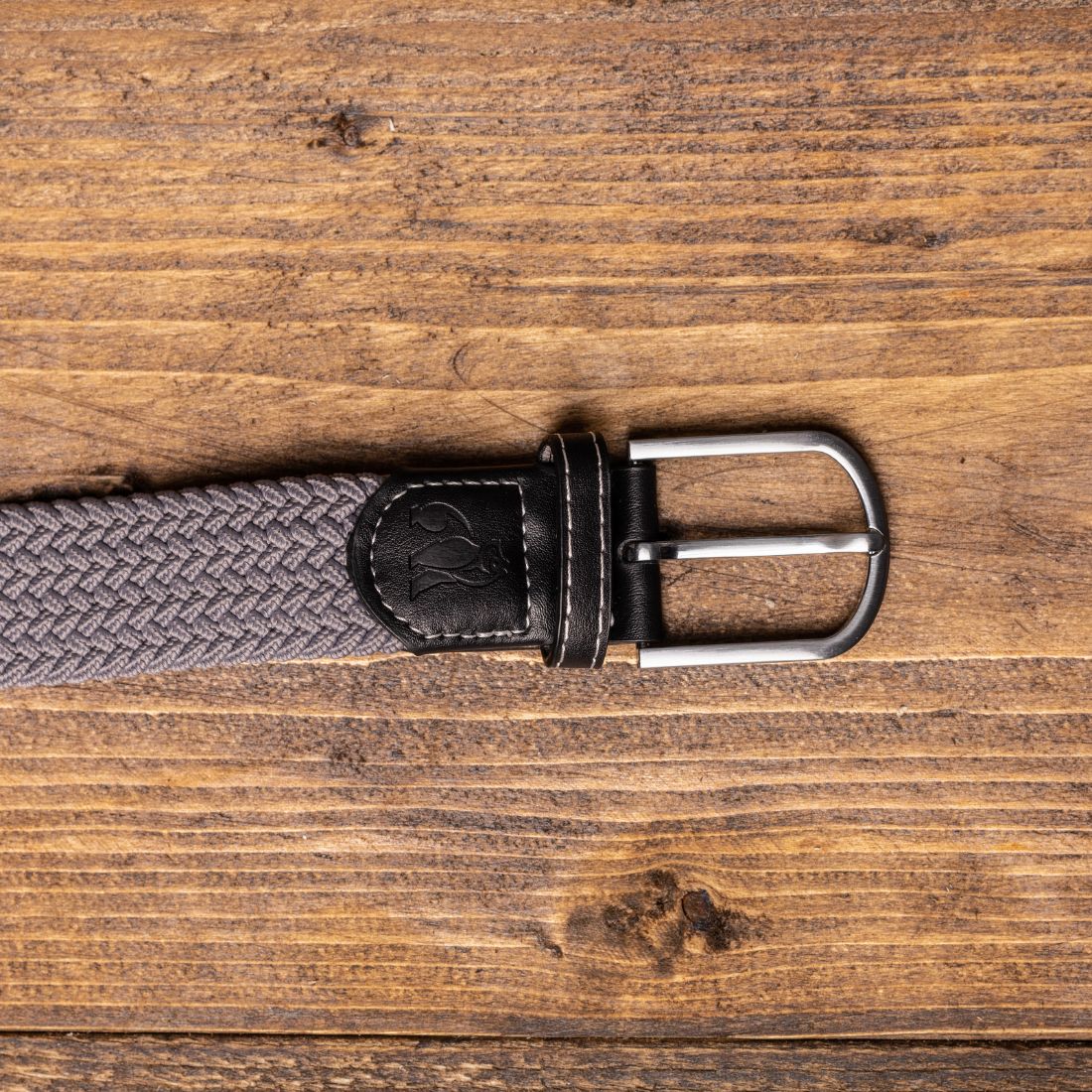 Swole Panda Woven Belt in Grey
