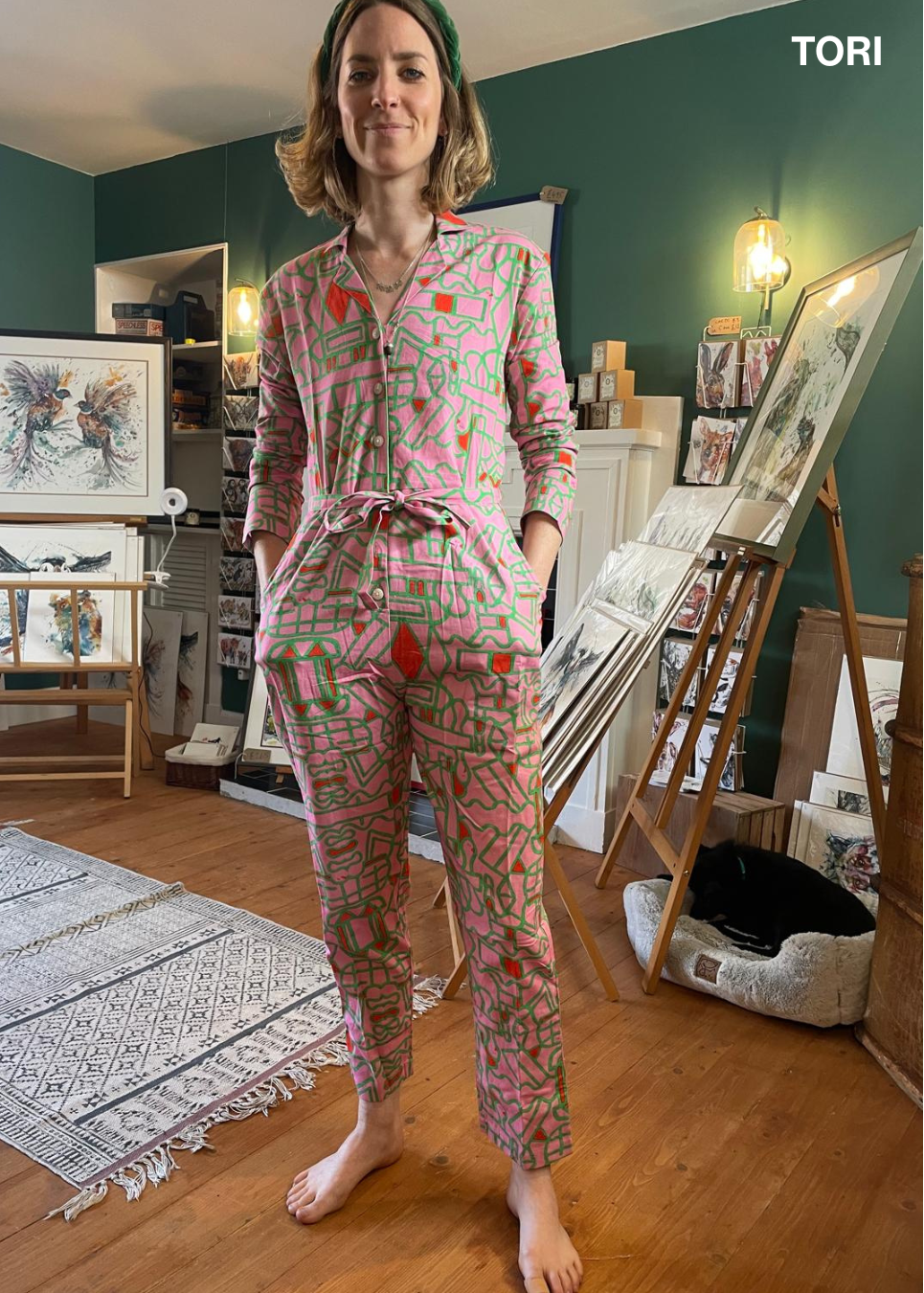 Wild Clouds Organic Cotton & Linen Jumpsuit