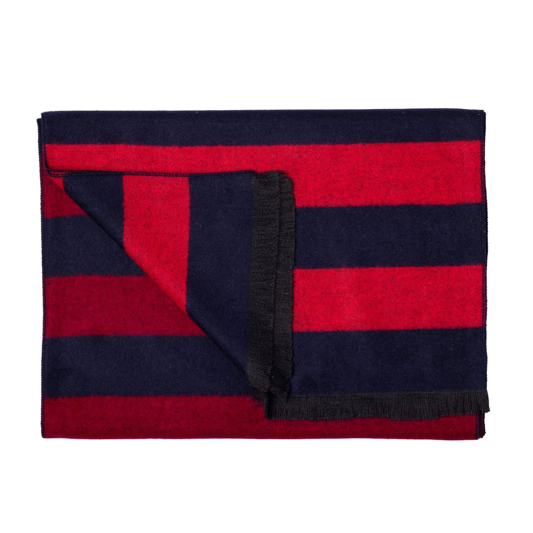Swole Panda Burgundy Red Stripe Bamboo Scarf