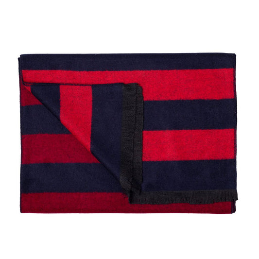 Swole Panda Burgundy Red Stripe Bamboo Scarf