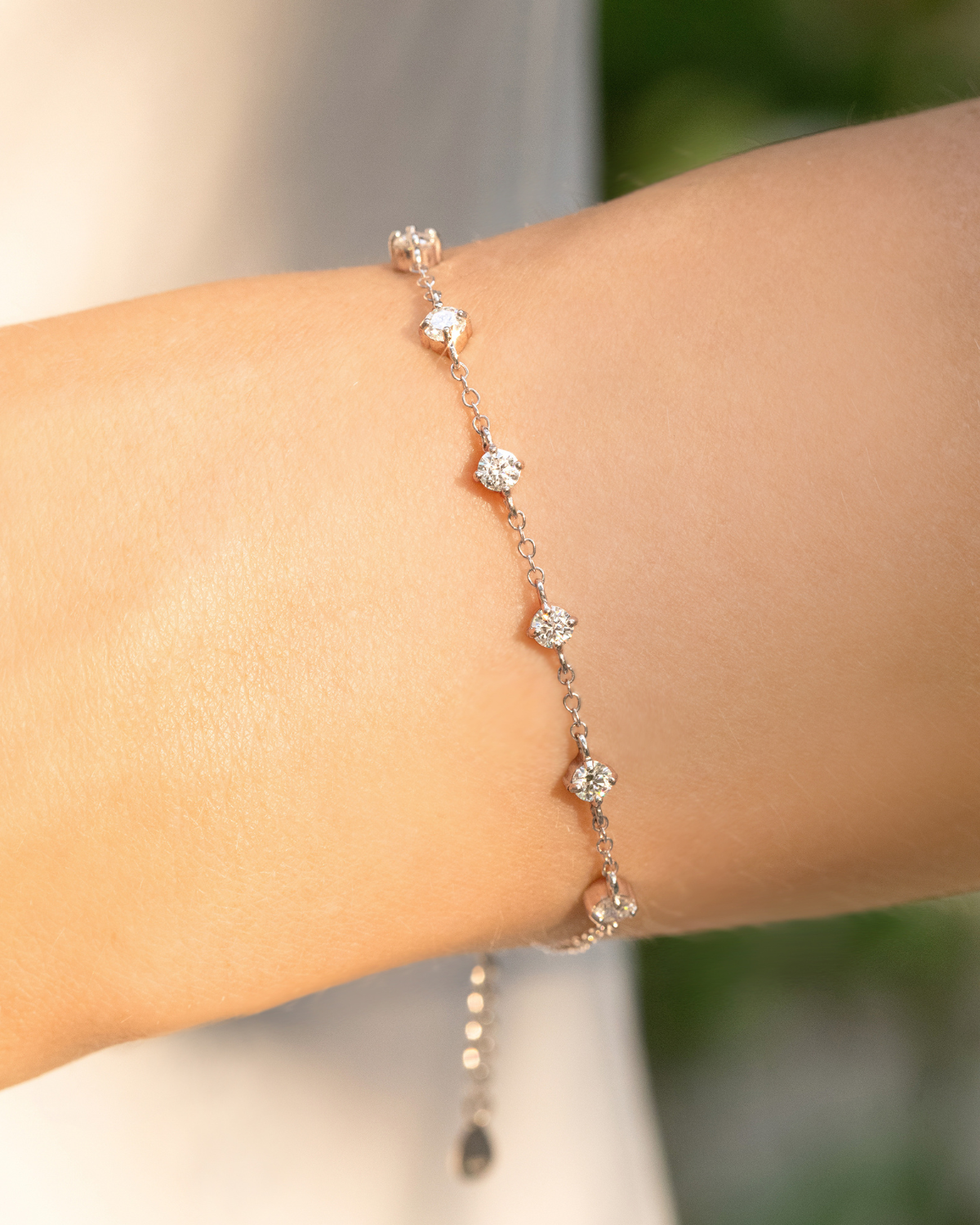 Vianne Jewellery Moissanite Tennis Bracelet in Sterling Silver
