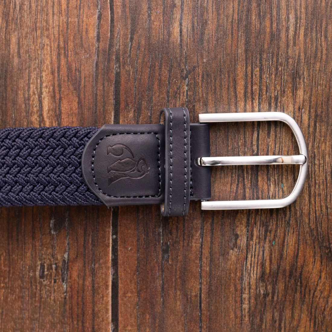 Swole Panda Woven Belt in Navy