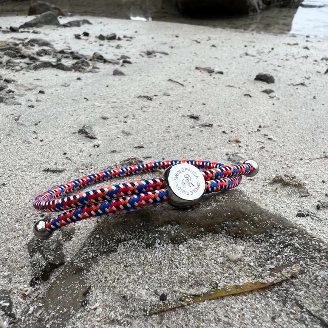 Swole Panda Rope Bracelet in Varicoloured Zigzag