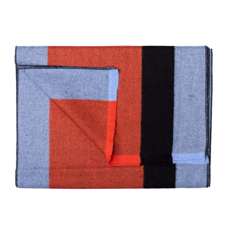 Swole Panda Orange and Blue Stripe Bamboo Scarf