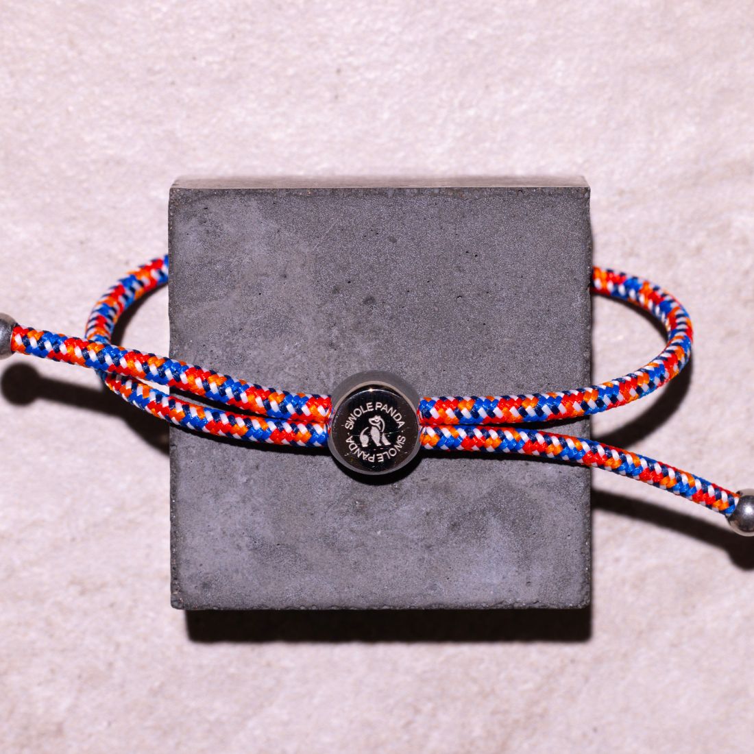 Swole Panda Rope Bracelet in Varicoloured Zigzag
