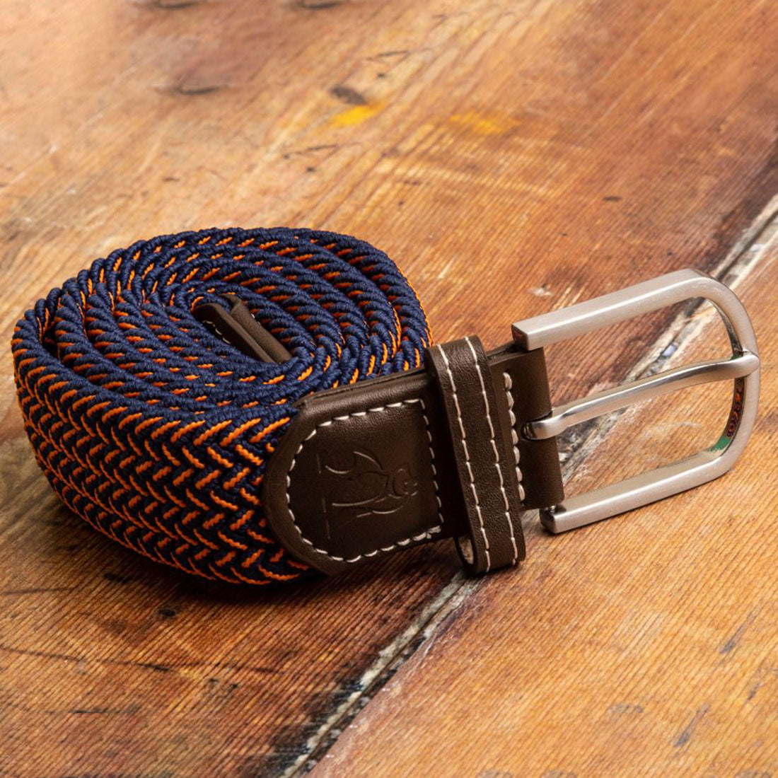 Swole Panda Recycled Woven Belt in Orange Fine Weave