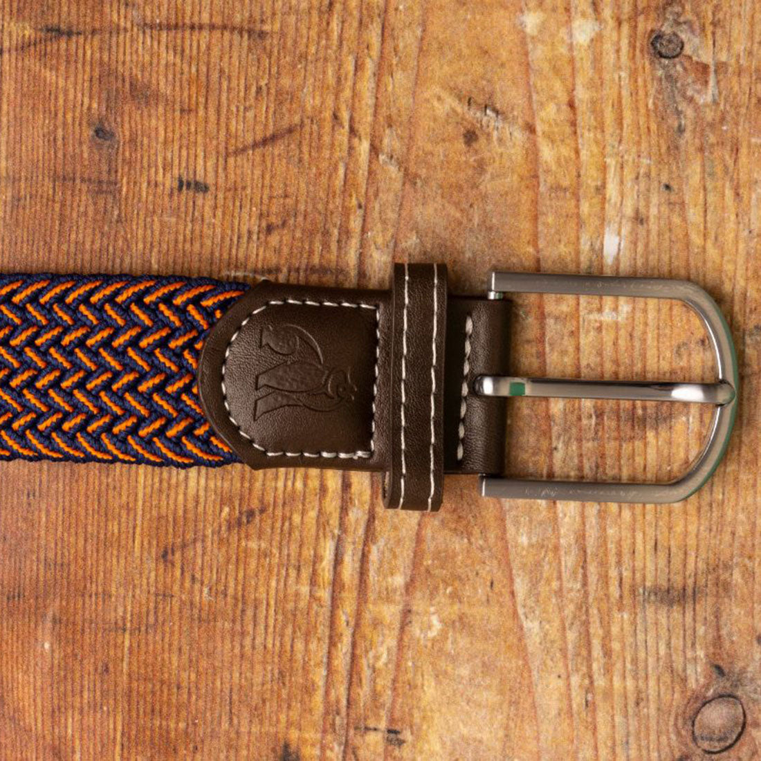 Swole Panda Recycled Woven Belt in Orange Fine Weave