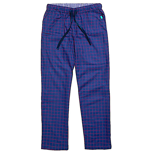 Loungers Men's Organic Brushed Cotton Atlantic Puffin Checked Trousers