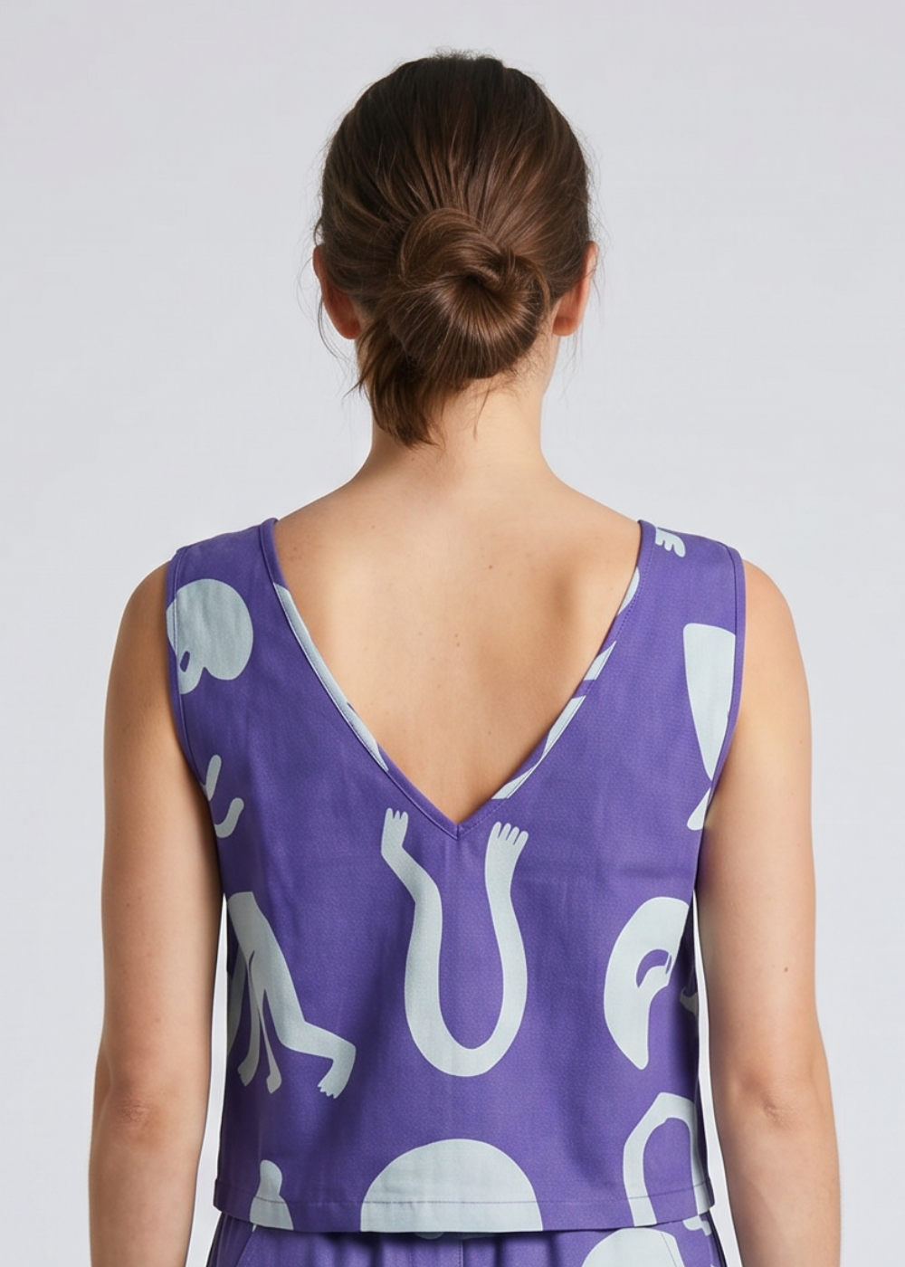Wild Clouds Organic Cotton & Linen Two-Way Tank