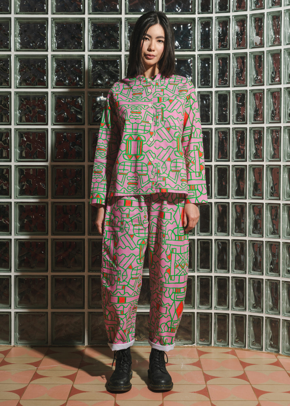 Wild Clouds Organic Cotton and Linen Balloon Trousers