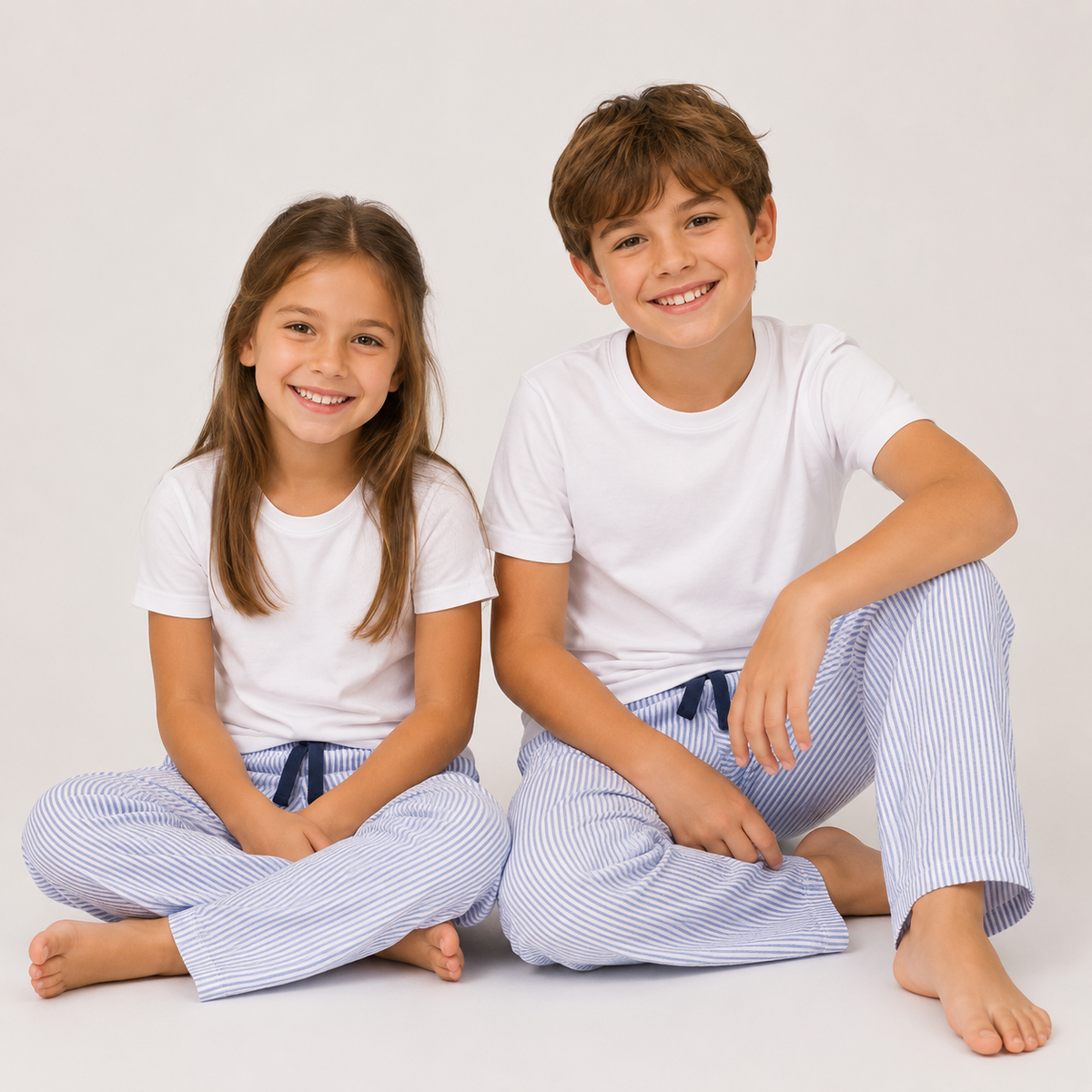 Loungers Kids' Organic Cotton Monk Seal Trousers
