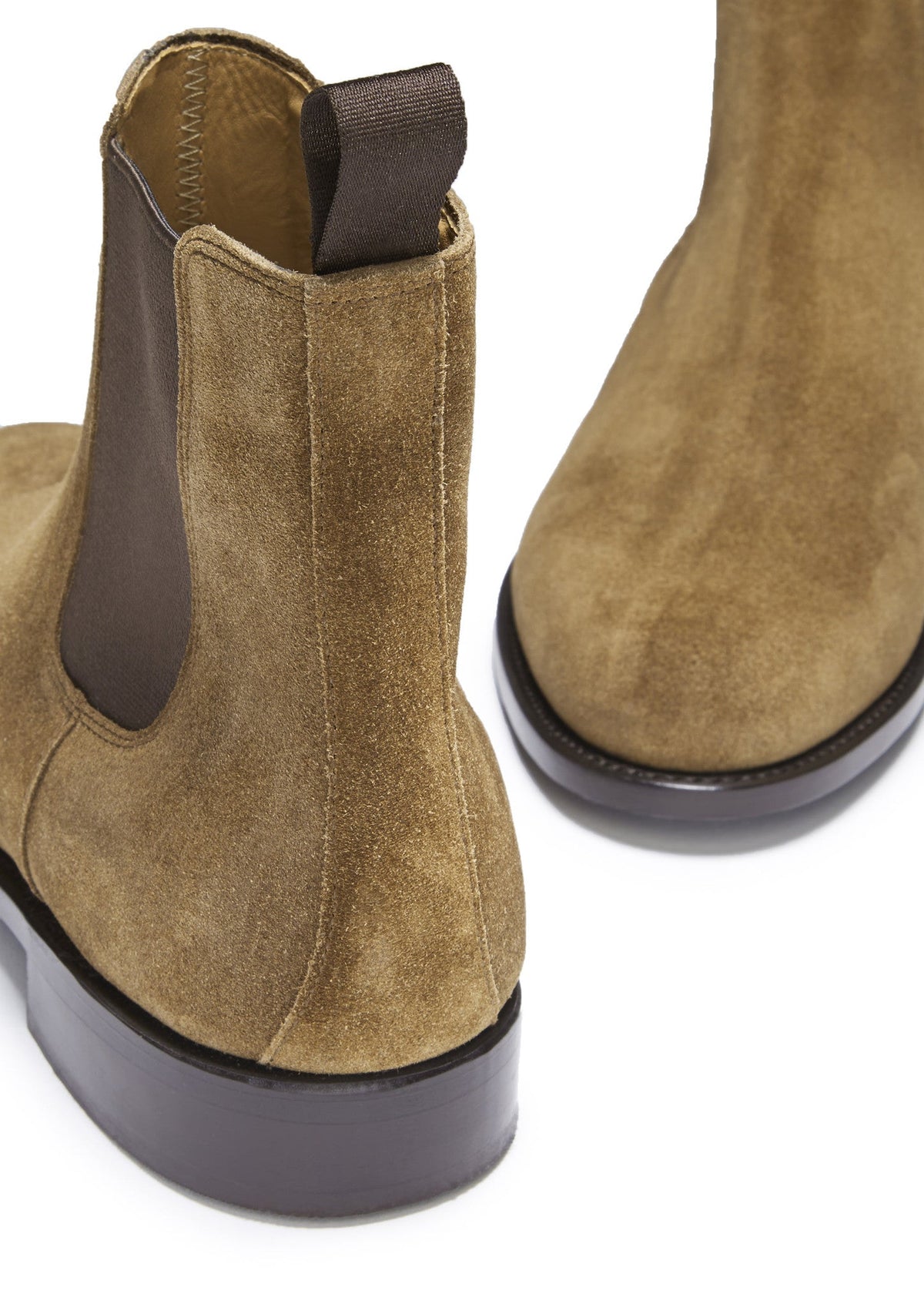 Hugs & Co. Tobacco Suede Chelsea Boots with Goodyear Welted Leather Sole for Men