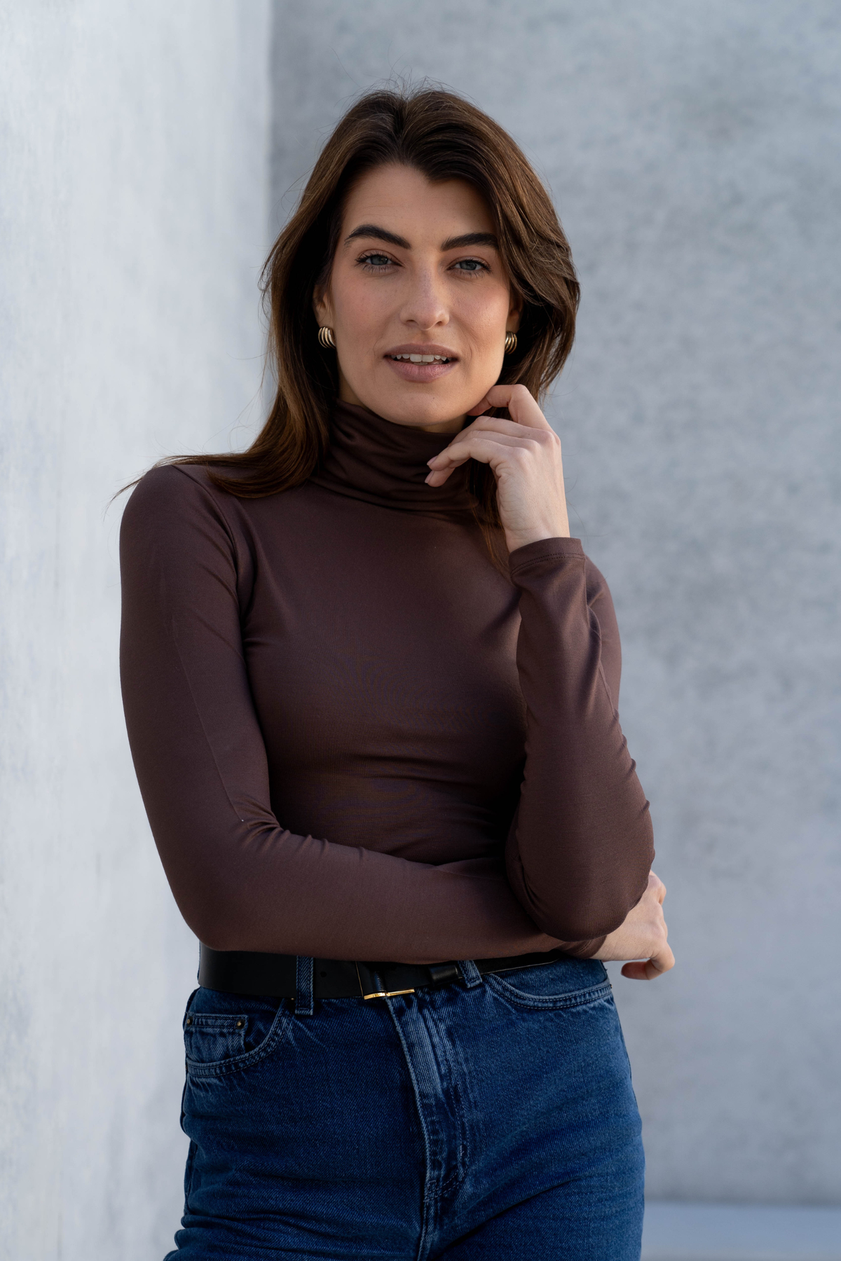 Lavender Hill Clothing Roll Neck Top in TENCEL™ Micro Modal