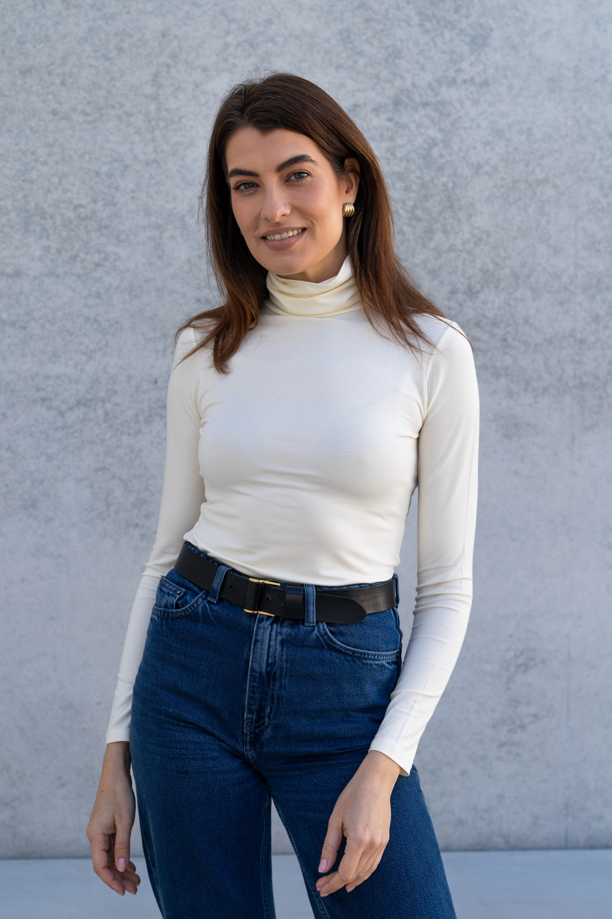 Lavender Hill Clothing Roll Neck Top in TENCEL™ Micro Modal