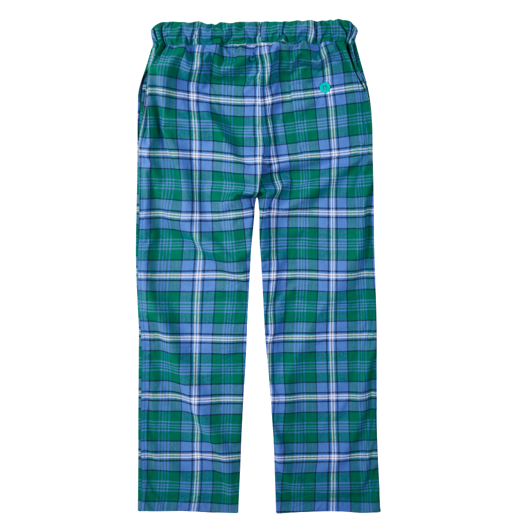 Loungers Children's Organic Brushed Cotton Green Sea Turtle Trousers