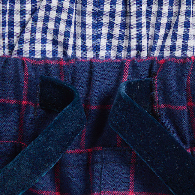Loungers Men's Organic Brushed Cotton Atlantic Puffin Checked Trousers
