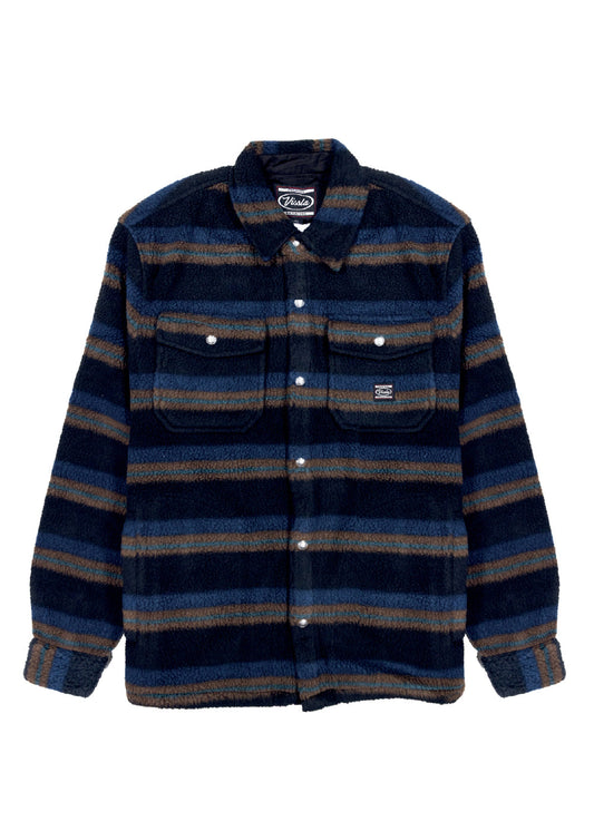 Vissla Peak Sherpa Overshirt in Black for Men
