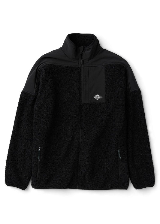Vissla Kenny Pile Eco Fleece Jacket in Black for Men