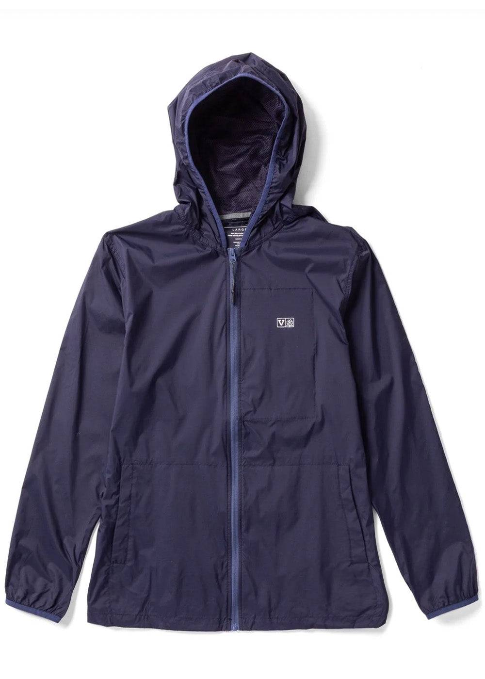 Vissla x Mega Lab Eco Windbreaker in Dark Naval for Men
